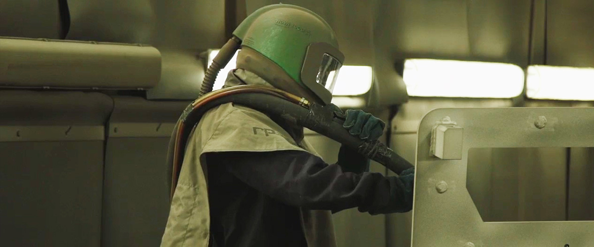 Shot blasting component